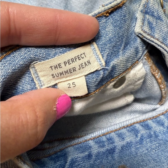 Madewell The Perfect Summer Jean Size 25 Light Wash 100% Cotton - Picture 6 of 8